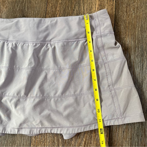 Lululemon Athletica lavender purple lace rival skirt skort with short 10 FLAW - Picture 13 of 15